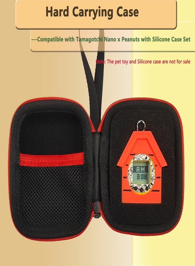RAWECUD Hard Carrying Case for Tamagotchi Nano x Peanuts with Silicone Case Set, Storage Box for Tamagotchi Nano x Peanuts Set Accessories - Image 2